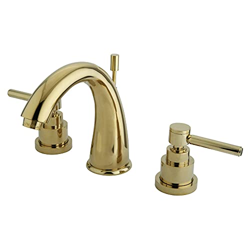 【中古】【未使用・未開封品】キングストン真鍮ks296?El Elinvar Widespread洗面所蛇口 8-Inch Adjustable Center KS2962EL
