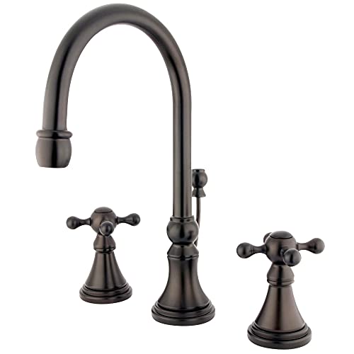 【中古】【未使用・未開封品】Kingston Brass KS2985KX Two Handle 8 in. to 16 in. Widespread Lavatory Faucet with Brass Pop-up