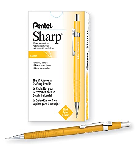 【中古】【未使用・未開封品】Pentel Sharp Automatic Pencil, 0.9mm Lead Size, Yellow Barrel, Box of 12 (P209G) 17,502円