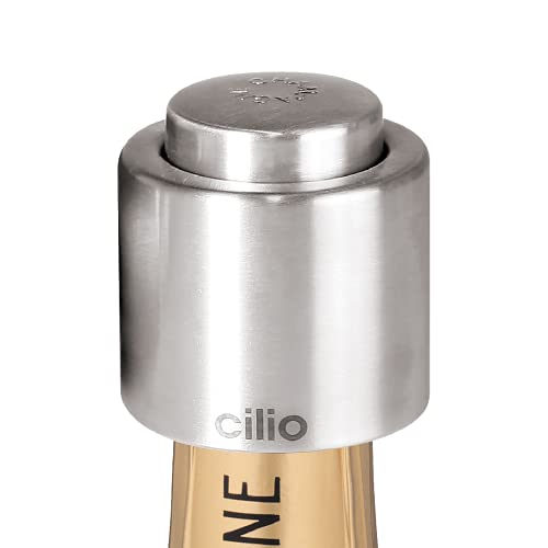 【中古】【未使用・未開封品】Cilio 18/10 Stainless Steel Champagne Sealer by Cilio