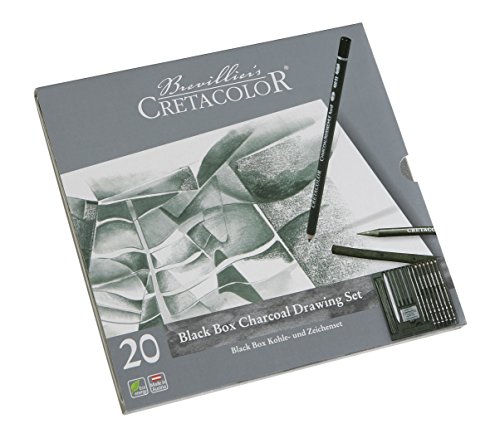 【中古】【未当てはめる・未開封品】Cretacolor Blackbox 20 Piece Charcoal Set by Cretacolor
