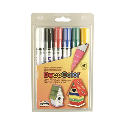 【中古】【未使用・未開封品】Uchida 300-6A 6-Piece Decocolor Broad Point Paint Marker Set by Uchida Of America｜AJIMURA-SHOP