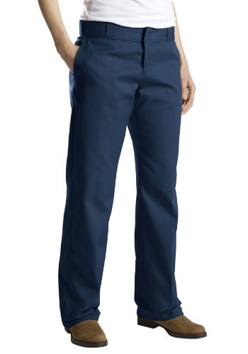 【中古】【未使用・未開封品】Dickiesレディース 防しわ・シミ加工済みオリジナルワークパンツ US サイズ: 10 Petite カラー: ブルー