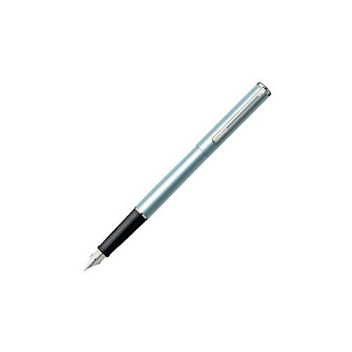 【中古】【未当て嵌める・未開封品】Sheaffer Agio Frosted Blue Nickel Trim Fountain Pen - Fine Nib 筆 (並行輸入品)