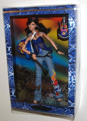 【中古】【未使用・未開封品】2005 Barbie Collector Silver Label, Hard Rock Barbie Doll with Guitar and Exclusive HRC Collector Pin! (1 Each) Retired, #3 in the Hard｜AJIMURA-SHOP