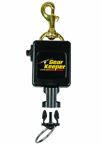 【中古】【未使用・未開封品】Gear Keeper RT3-0083 Locking Scuba Console Retractor Swiveling Brass Bolt Clip Mount with Q/C-II Split Ring Accessory by Hammerhead Ind