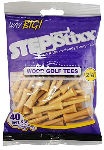 【中古】【未使用・未開封品】(Natural) - Pride Golf Tee 7cm 40 Count Way Big STEPSTIXX｜AJIMURA-SHOP