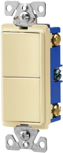 【中古】【未使用・未開封品】Eaton 7728?a-sp 15-amp 3ウェイ120-volt Decorator Heavy Duty Grade 2つ単極組み合わせスイッチ、アーモンド 38,588円