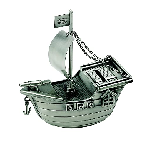 【中古】【未使用・未開封品】PIRATE SHIP BANK, PEWTER FINISH.|AJIMURA-SHOP