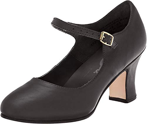 【中古】【未当て嵌める・未開封品】[Capezio] (カペジオ) 文字記号シューズ マンハッタン 653 (5(M), 黒いこと(BLK))