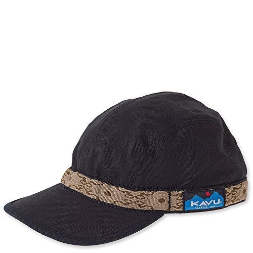 【中古】【未当て嵌める・未開封品】KAVU Unisex Strapcap, Black, Small