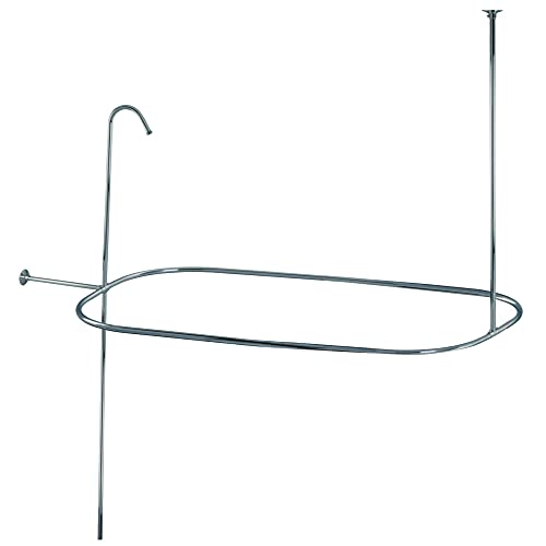 【中古】【未使用・未開封品】Kingston Brass ABT1040-1 Vintage Oval Shower Riser with Enclosure, 59-Inch, Polished Chrome by Kingston Brass [並行輸入品]｜AJIMURA-SHOP