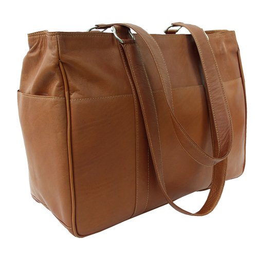 【中古】【未使用・未開封品】Piel Leather 8747 Medium Shopping Bag - Saddle