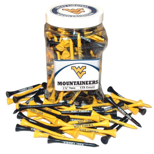 【中古】【未使用・未開封品】(West Virginia Mountaineers) - Jar of West Virginia Mountaineers Golf Tees (175 Tees)