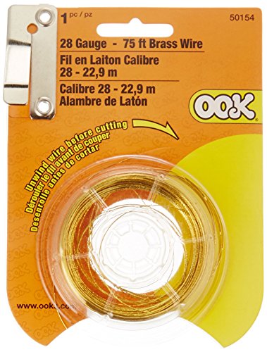 【中古】【未使用・未開封品】Ook 50154?28ゲージ、75?ft真鍮趣味ワイヤ 75' 50154 1