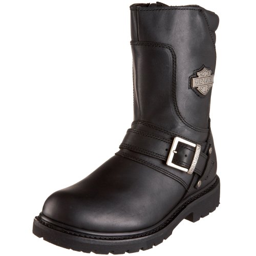 【中古】【未当て嵌める・未開封品】HARLEY-DAVIDSON FOOTWEAR メンズ 書き付け鉄道車両 自動自転車ブーツ US 大きさ: 11 色つや: 黒いこと
