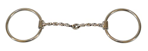 【中古】【未当て嵌める・未開封品】Western SS Twisted Wire Snaffle O-Ring Bit
