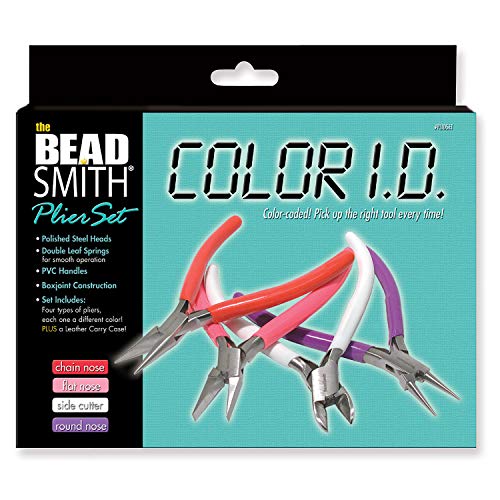 【中古】【未使用・未開封品】Beadsmith Color Jewelry Tool Pliers Kit - 4 Piece Set w/ Case