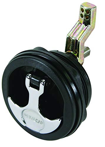 【中古】【未使用・未開封品】Whitecap Industries T-Handle Latch with Keyed Lock, Chrome/Zamac/Black Nylon