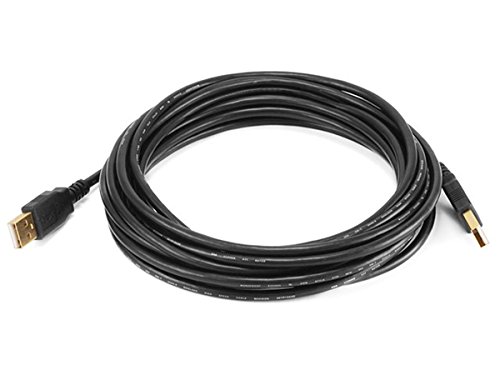 【中古】【未当てはめる・未開封品】Monoprice 15フィート USB 2.0牡 - 牡28 / 24AWG有線テレビ（ゴールドメッキ） - 資料移らす用ハードドライブエンクロージャ、印刷者、モデム、