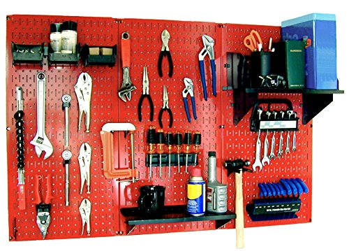 【中古】【未使用・未開封品】Wall Control 30-WRK-400RB Standard Workbench Metal Pegboard Tool Organizer,Red/Black|AJIMURA-SHOP