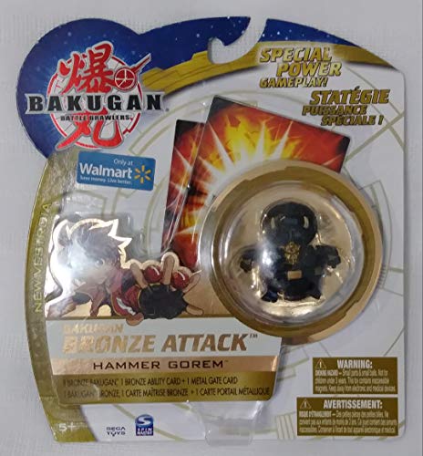 【中古】【未使用・未開封品】Bakugan B2 Exclusive LOOSE Single Figure Bronze Attack Hammer Gorem (Black and Gold) By Spin Master [並行輸入品]画像