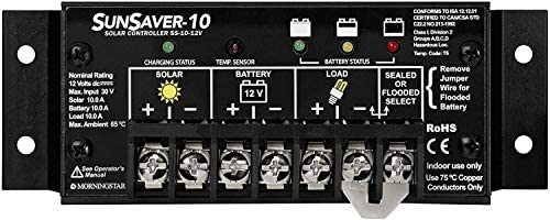 【中古】【未使用・未開封品】Morningstar SunSaver SS-10-12v Charge Controller 10A 12V, Model: SS-10-12V, Home & Outdoor Store