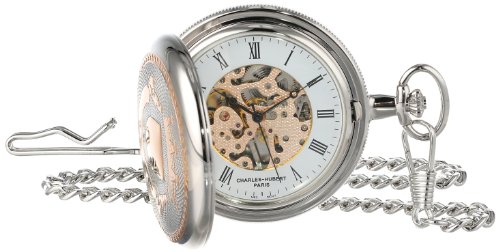 【中古】【未使用・未開封品】Charles-Hubert, Paris Two-Tone Mechanical Pocket Watch