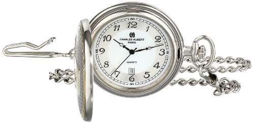 【中古】【未当て嵌める・未開封品】Charles-Hubert, Paris Two-Tone Quartz Pocket Watch
