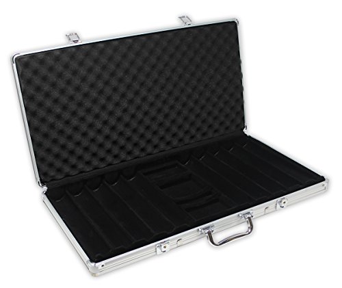 【中古】【未使用・未開封品】Da Vinci　アルミニウムポーカーチップケース -- 5サイズ展開 Silver 750-Chip Capacity