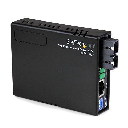 【中古】【未当て嵌める・未開封品】StarTech.com 10/100 Mbps イーサネット - SC光媒体変換器 2粁 MCM110SC2