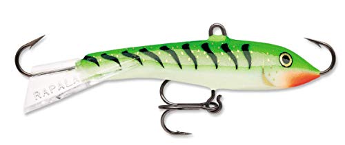 【中古】【未当て嵌める・未開封品】Rapala Jigging Rap 02 Fishing lure, 3.2糎 , Glow Green Tiger