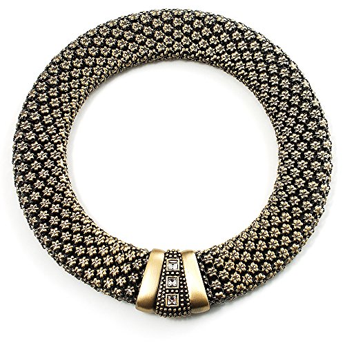【中古】【未使用・未開封品】Vintage Wide Mesh Magnetic Choker (Bronze Tone)