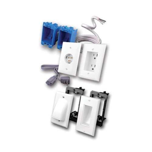 【中古】【未当て嵌める・未開封品】Vanco rl128023-iv Rapid繋がり完膚なきまで一揃いの道具with Romexとバルク有線テレビ壁一皿(象牙色)