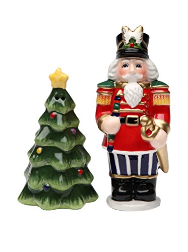 【中古】【未使用・未開封品】Cosmos Gifts 10522 Nutcracker and Christmas Tree Salt and Pepper Set, 7.6cm｜AJIMURA-SHOP 13,352円