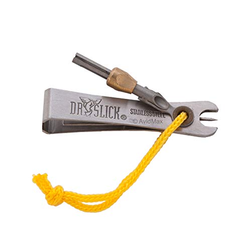 【中古】【未使用・未開封品】Dr. Slick Nipper w/Pin, File & Knot Tyer, 5.1cm, High Grade Japanese Stainless Steel, Satin