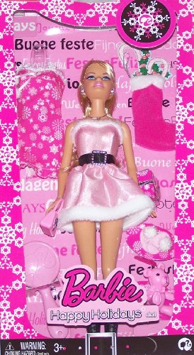 【中古】【未使用・未開封品】Barbie Happy Holidays Exclusive PINK Set!|AJIMURA-SHOP