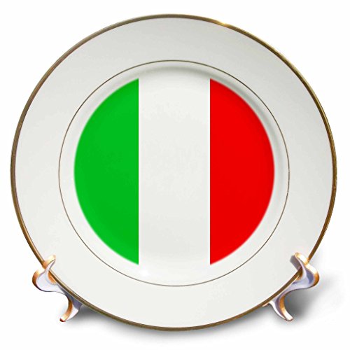 【中古】【未使用・未開封品】CP 4561旗???イタリア国旗???プレート 8 inch Porcelain Plate cp_4561_1