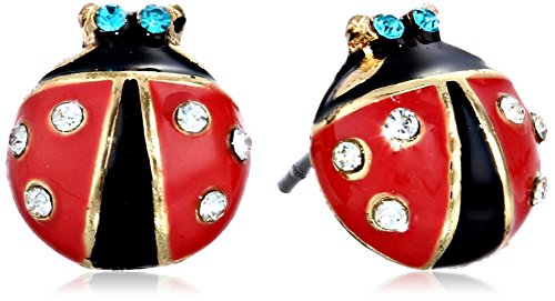 【中古】【未使用・未開封品】[ベッツィ・ジョンソン]Betsey Johnson Red and Black Ladybug Stud Earrings ピアス ジュエリー[並行輸入品] 11,376円
