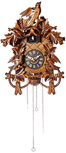 【中古】【未当てはめる・未開封品】Carved Yellow Cuckoo Bird Cuckoo Clock by Alexander Taron