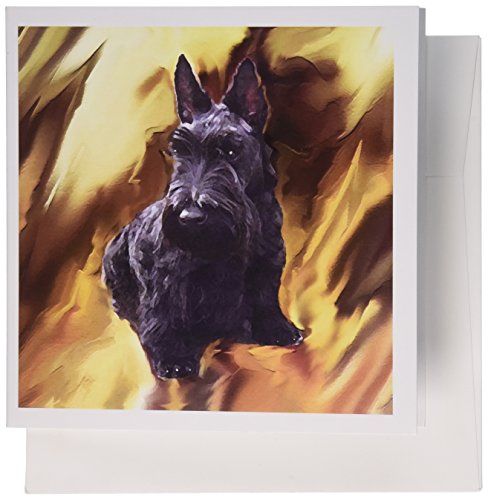 【中古】【未当て嵌める・未開封品】犬スコティッシュ???スコットランドテリア???グリーティングカード Set of 12 Greeting Cards