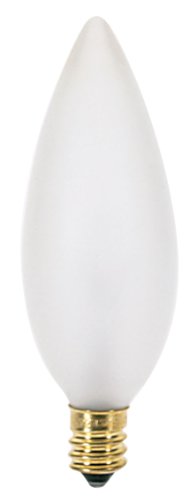 【中古】【未当て嵌める・未開封品】Satco A3685 130V Candelabra Base 25-Watt B9.5 Light Bulb, Frosted by Satco