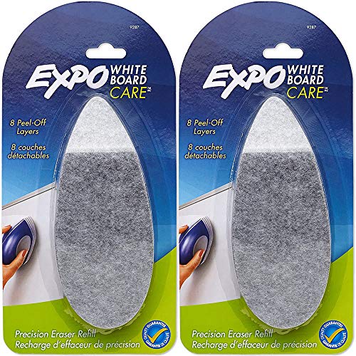 【中古】【未使用・未開封品】EXPO : Dry Erase Precision Point Eraser Refill Pad, Felt, 9 3/4w x 3 1/4d -:- Sold as 2 Packs of - 1 - / - Total of 2 Each