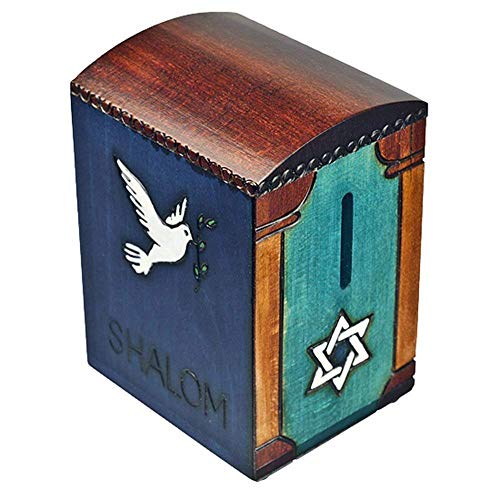 【中古】【未使用・未開封品】Shalom Dove Tzedakah Keepsake Box Piggy Bank Judaica Hanukkah Gift by Enchanted World of Boxes