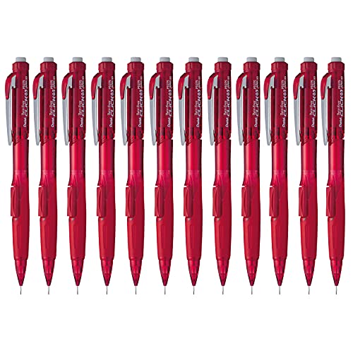 【中古】【未使用・未開封品】ぺんてる Twist Erase CLICK シャープペンシル 替え消しゴム2個と替芯付き 0.5mm 軸各色 12 Pack