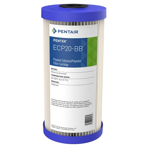 【中古】【未使用・未開封品】Pentek PENTEK-ECP20-BB Pleated Sediment Water Filters - 20 Micron