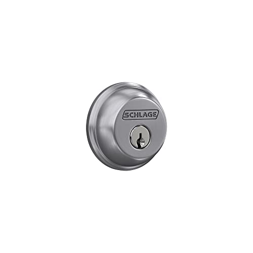 【中古】【未使用・未開封品】Schlage B60N626 デッドボルト、一面鍵付き、サテンクローム｜AJIMURA-SHOP
