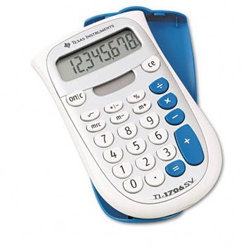 【中古】【未当て嵌める・未開封品】Texas Instruments TI-1706SV ハンドヘルドポケット数えること機 数えること機 ソーラー 4FUNCTN DPCE321 (10個入り口・入口容器に並べる)