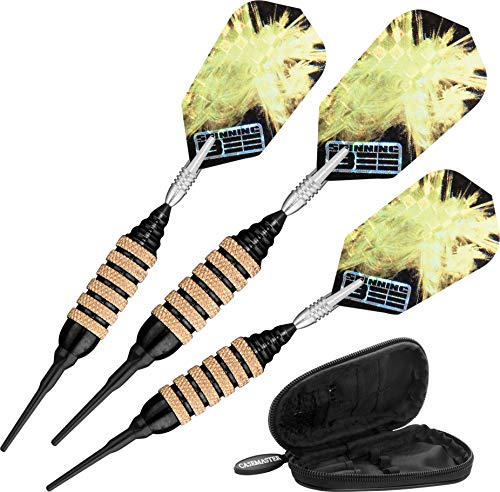 【中古】【未使用・未開封品】Viper 20-0800-16 Spinning Bee Black Soft Tip Darts - 16 Gram