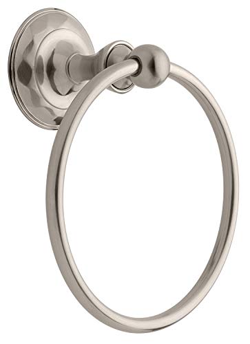 【中古】【未使用・未開封品】Delta Faucet 133057 Pirouette Towel Ring, SpotShield Brushed Nickel｜AJIMURA-SHOP
